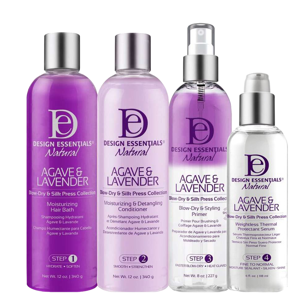 Design Essentials Agave & Lavender Blow Dry & Silk Press Collection