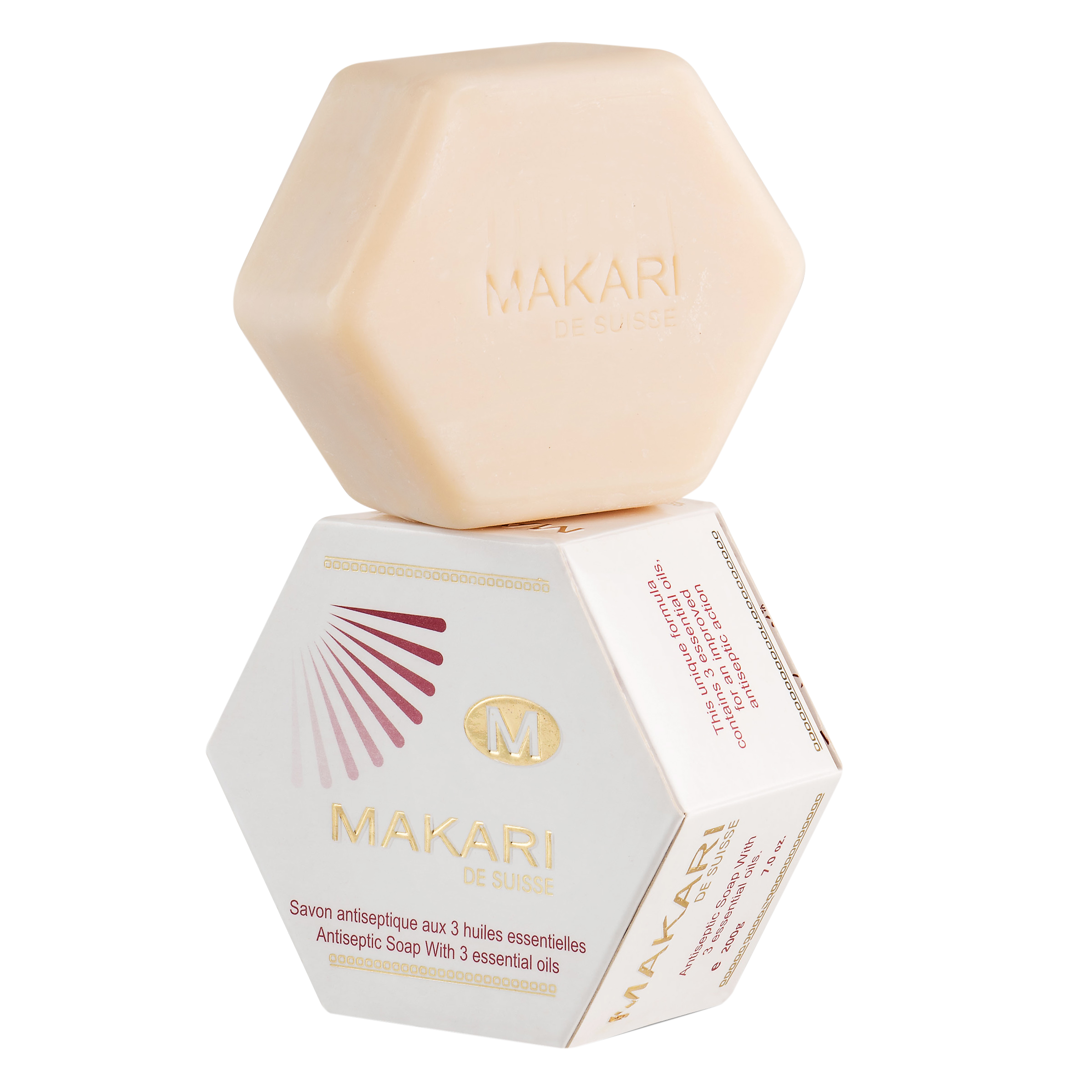 Makari Antiseptic Soap with 3 Essentials Oils - 7 oz