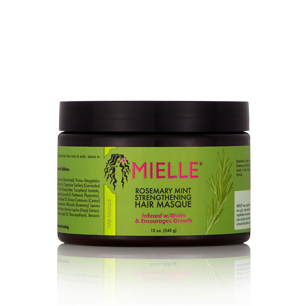 Mielle Rosemary Mint Strengthening Hair Masque 12oz | Black Hair Care