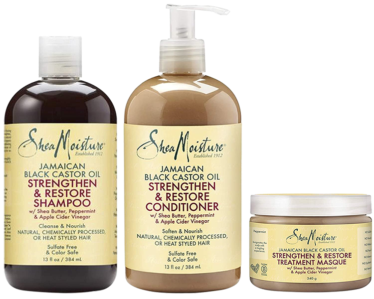 Shea Moisture - Jamaican Black Castor Oil - Strengthen & Restore Trio Set